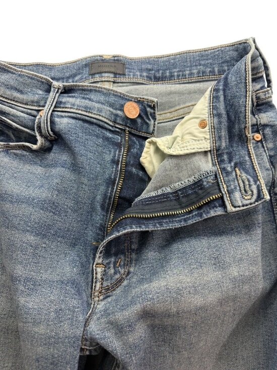 Mother Women's The Mid Rise Dazzler Ankle Fray Jeans in Going in Circles Size 27 - Picture 5 of 11